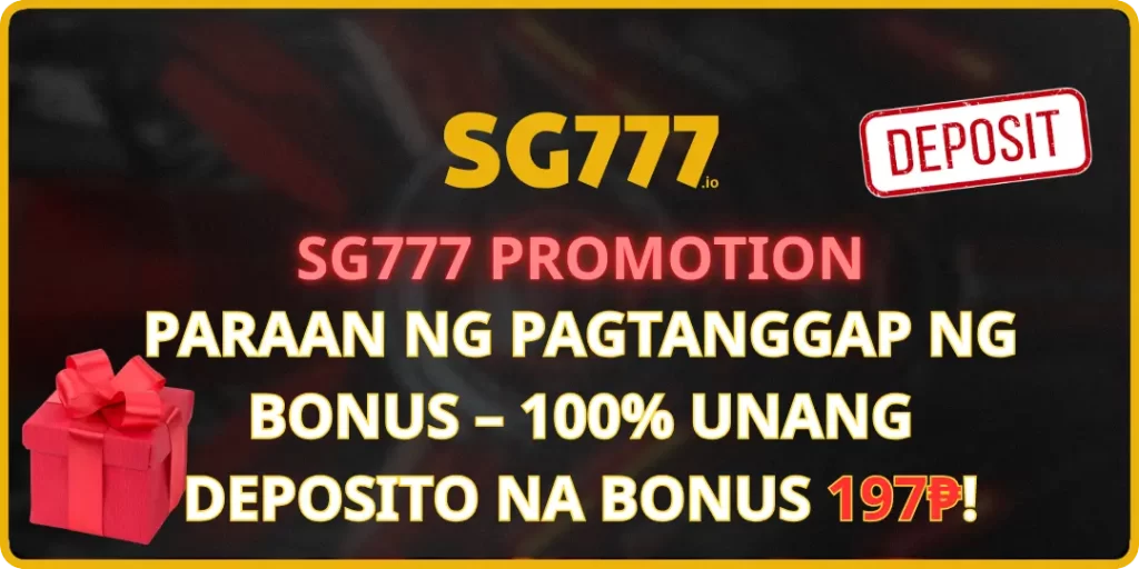 Deposito na Bonus na Sg777