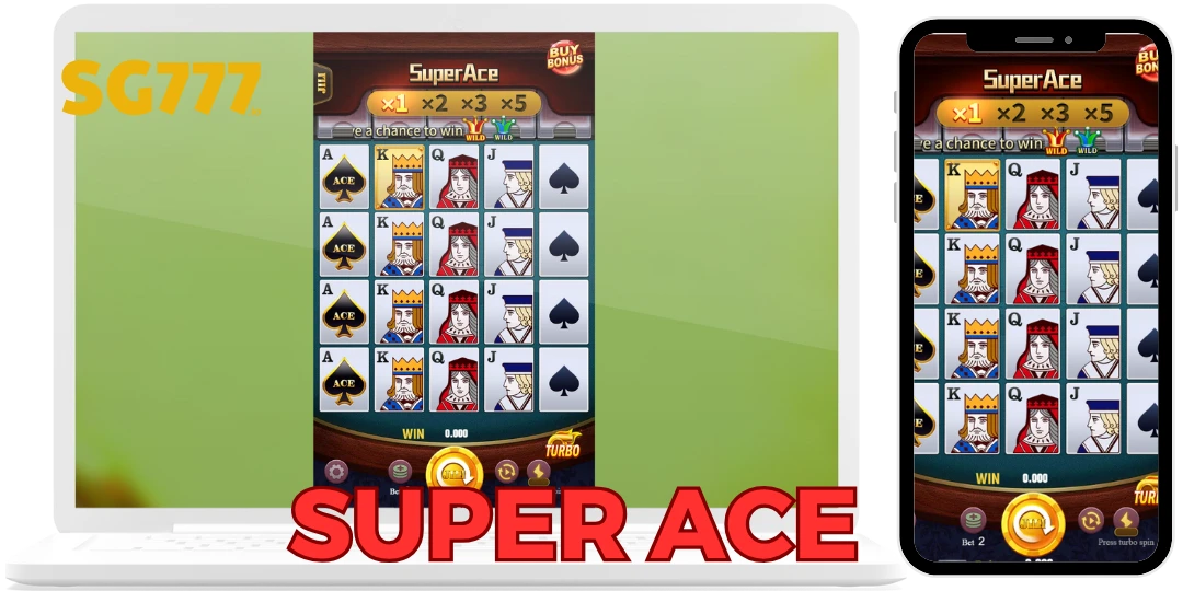 Interface ng Super Ace sa Telepono at Computer at sg777